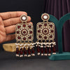 Maroon Color Kundan Earrings (KDE966MRN)