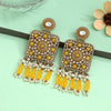 Yellow Color Kundan Earrings (KDE966YLW)