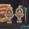 White Color Kundan Earrings (KDE967WHT)