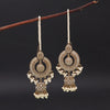 White Color Kundan Earrings (KDE967WHT)