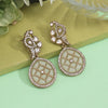 Off White Color Kundan Earrings (KDE971OWHT)