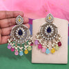 Multi Color Kundan Earrings (KDE974MLT)