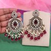 Magenta Color Kundan Earrings (KDE974MNT)