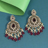 Magenta Color Kundan Earrings (KDE974MNT)