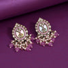 Light Purple Color Kundan Earrings (KDE976LPRP)