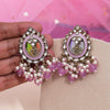 Light Purple Color Kundan Earrings (KDE976LPRP)