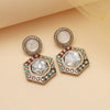 Multi Color Moissanite Kundan Earrings (KDE977MLT)