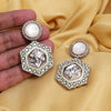 Pista Green Color Moissanite Kundan Earrings (KDE977PGRN)