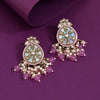 Light Purple Color Kundan Earrings (KDE978LPRP)