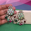 Multi Color Kundan Earrings (KDE978MLT)