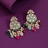 Multi Color Kundan Earrings (KDE978MLT)