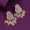 Pink Color Kundan Earrings (KDE978PNK)