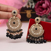 Black Color Kundan Pakistani Earrings (KDE979BLK)