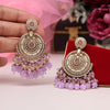 Light Purple Color Kundan Pakistani Earrings (KDE979LPRP)