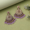 Light Purple Color Kundan Pakistani Earrings (KDE979LPRP)