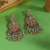 Pista Green Color Kundan Pakistani Earrings (KDE980PGRN)