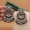 Black Color Kundan Pakistani Earrings (KDE981BLK)