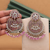 Light Purple Color Kundan Pakistani Earrings (KDE981LPRP)