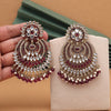 Purple Color Kundan Pakistani Earrings (KDE981PRP)