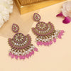 Light Purple Color Kundan Pakistani Earrings (KDE982LPRP)