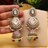 Multi Color Kundan Earrings (KDE983MLT)