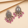 Light Purple Color Kundan Earrings (KDE986LPRP)