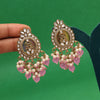 Light Purple Color Kundan Earrings (KDE986LPRP)