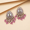 Light Purple Color Kundan Earrings (KDE987LPRP)