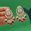 Purple Color Kundan Earrings (KDE987PRP)