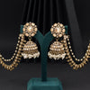 Gold Color Kundan Earrings (KDE989GLD)