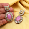 Light Purple Color Kundan Earrings (KDE990LPRP)