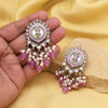 Light Purple Color Kundan Earrings (KDE991LPRP)