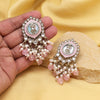 Pink Color Kundan Earrings (KDE991PNK)