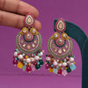 Multi Color Kundan Pakistani Earrings (KDE994MLT)