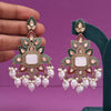 Multi Color Mother Of Pearl Kundan Earrings (KDE996MLT)