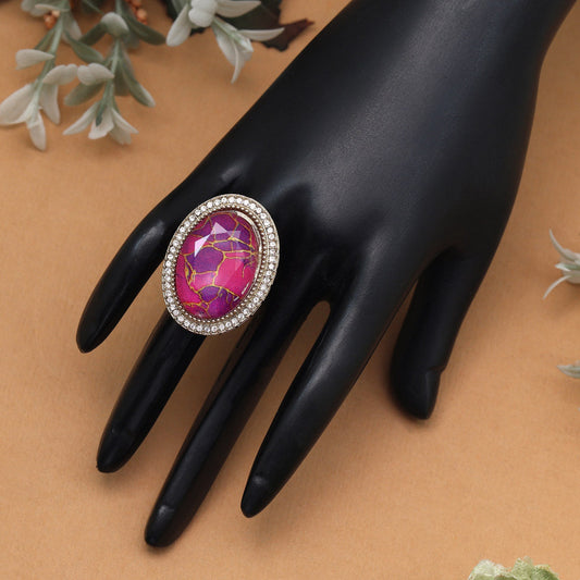 Regal Rani Color Kundan Ring For Women