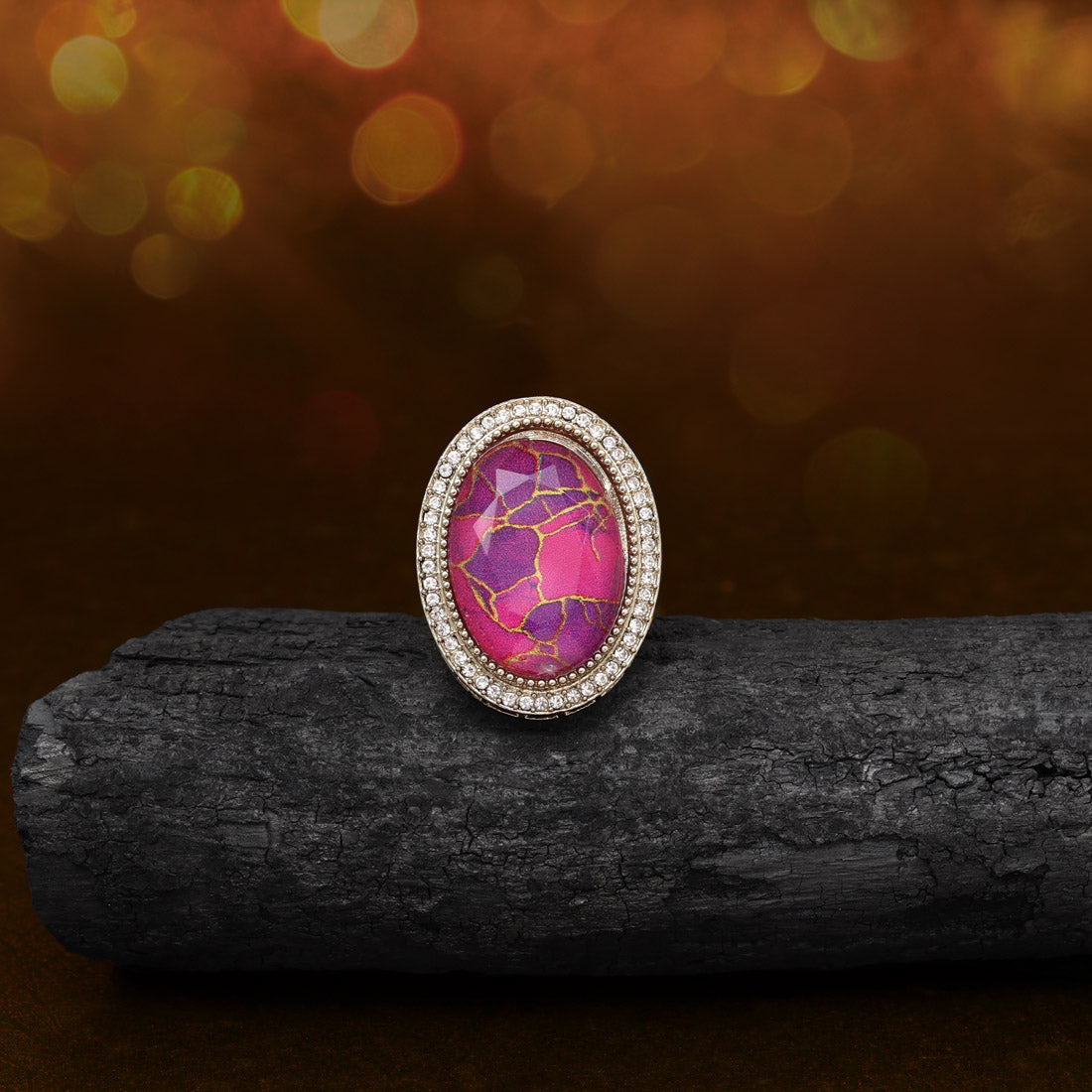 Regal Rani Color Kundan Ring For Women