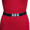 Assorted Color Combo Of 3 Pieces Elastic Waist Belt (Kamarband) For Women//Girls (KMBND112CMB)