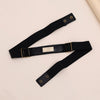 Gold & Black Color Kamarband Elastic Waist Belt For Women//Girls (KMBND496GLD)