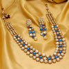 Festive Special Blue Color Kundan Necklace Set (KN101BLU)