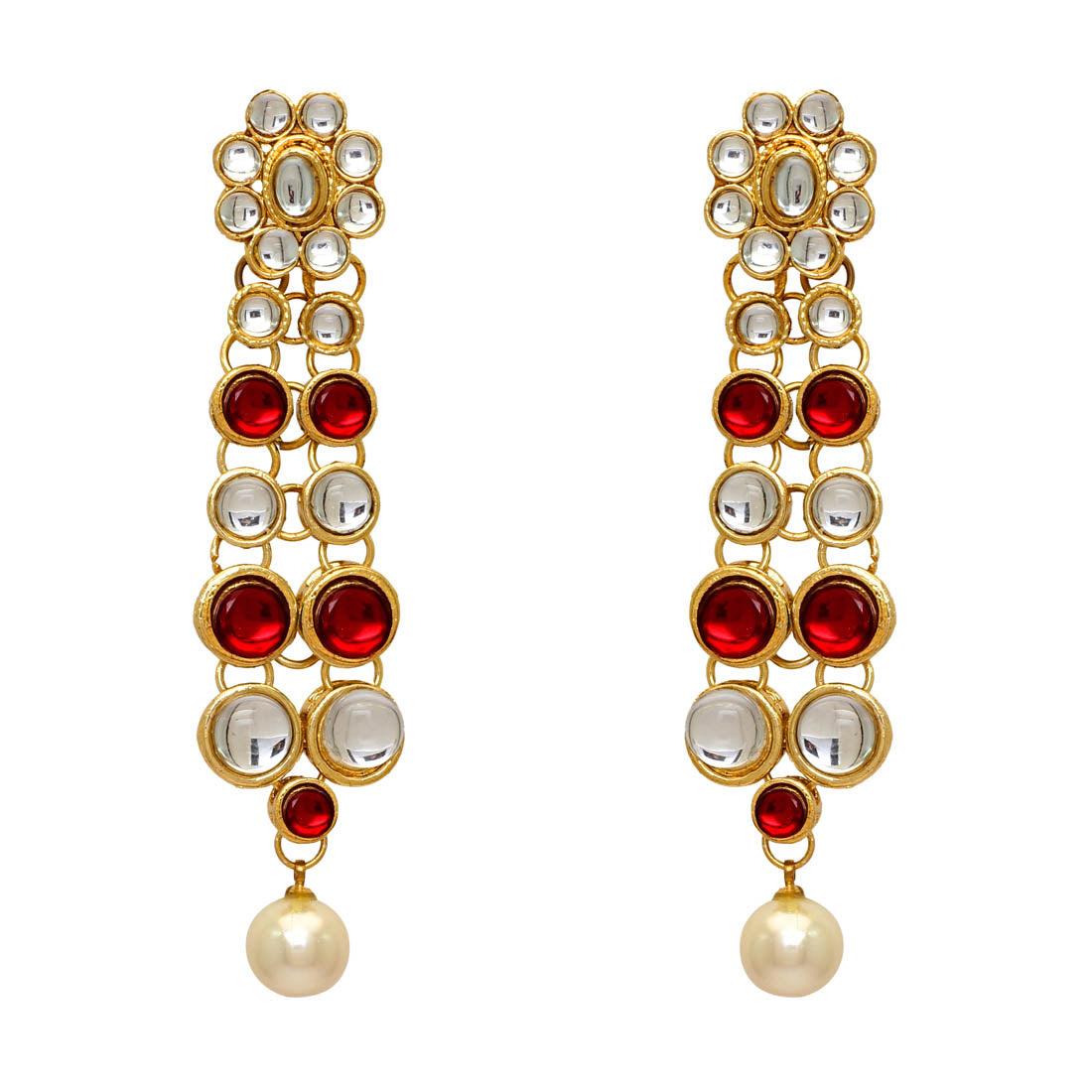 Wedding Collection Maroon Color Kundan Necklace Set (KN101MRN)
