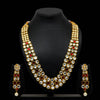 Wedding Collection Maroon Color Kundan Necklace Set (KN101MRN)