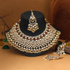 Maroon Color Kundan Necklace Set (KN1026MRN)