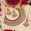 Maroon Color Kundan Necklace Set (KN1026MRN)