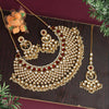 Maroon Color Kundan Necklace Set (KN1026MRN)