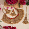 Red & Gold Color Kundan Necklace Set (KN1026REDGLD)