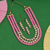 Pink Color Kundan Necklace Set (KN1041PNK)