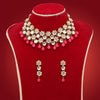 Magenta Color Kundan Necklace Set (KN1047MNT)