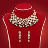 Pista Green Color Kundan Necklace Set (KN1047PGRN)