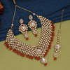 Orange Color Kundan Necklace Set (KN1063ORG)